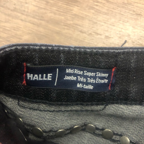 TRU RELIGION HALLE STUDDED SKINNY JEANS IN SIZE 25 - Picture 11 of 12